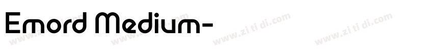 Emord Medium字体转换